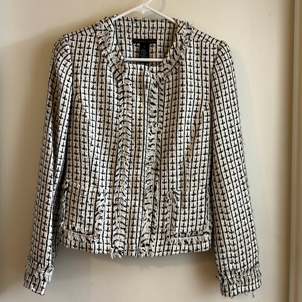 Black and white jacket